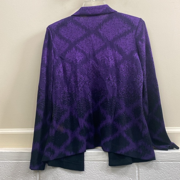 Ming Wang women’s small NWT Purple and black Blazer jacket - Picture 5 of 5